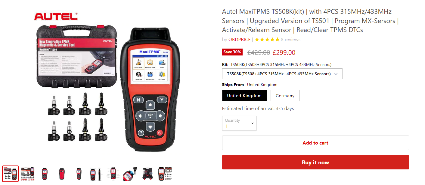 Autel MaxiTPMS TS508