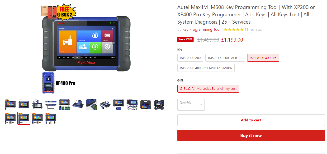 autel maxiim im508+xp400 pro