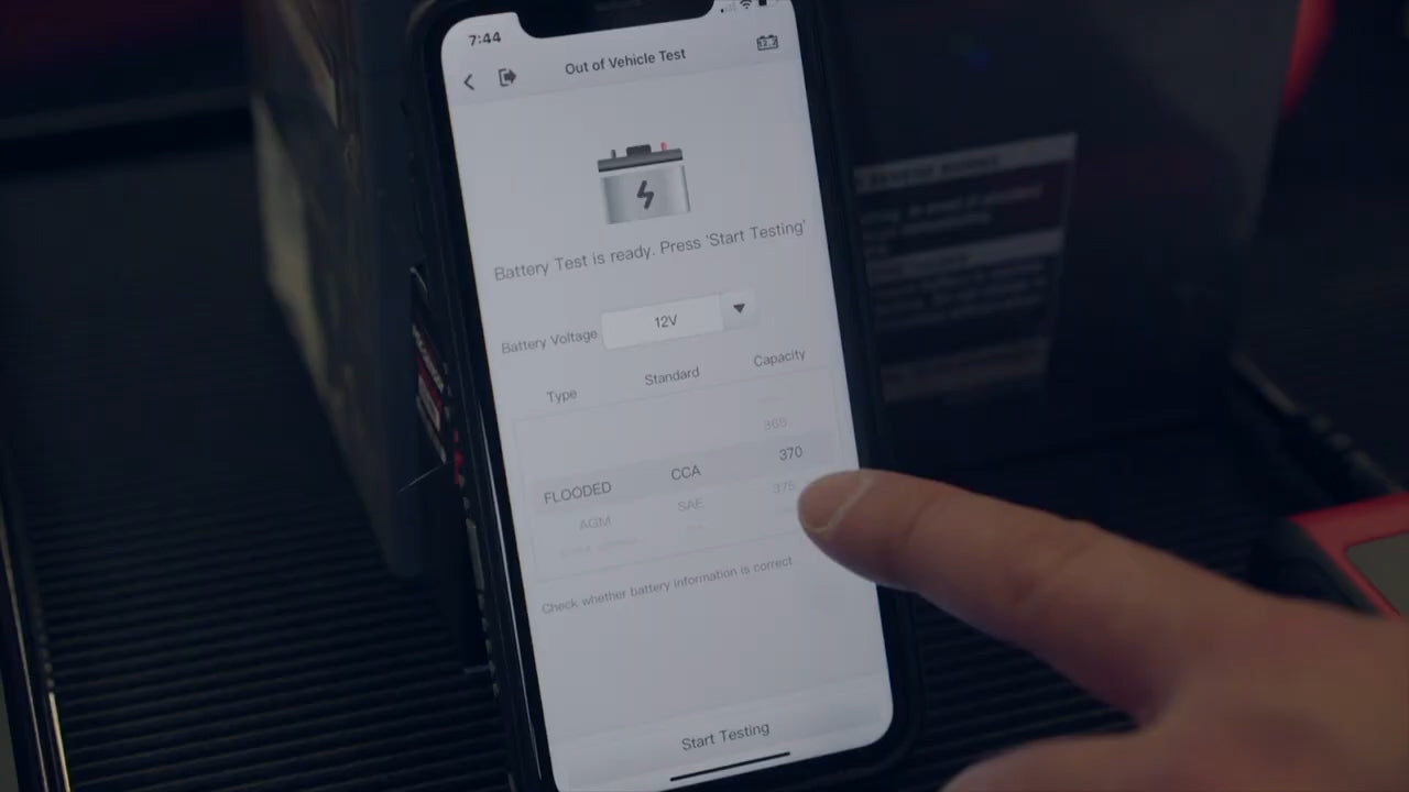 Autel MaxiBAS BT506 out-vehicle test