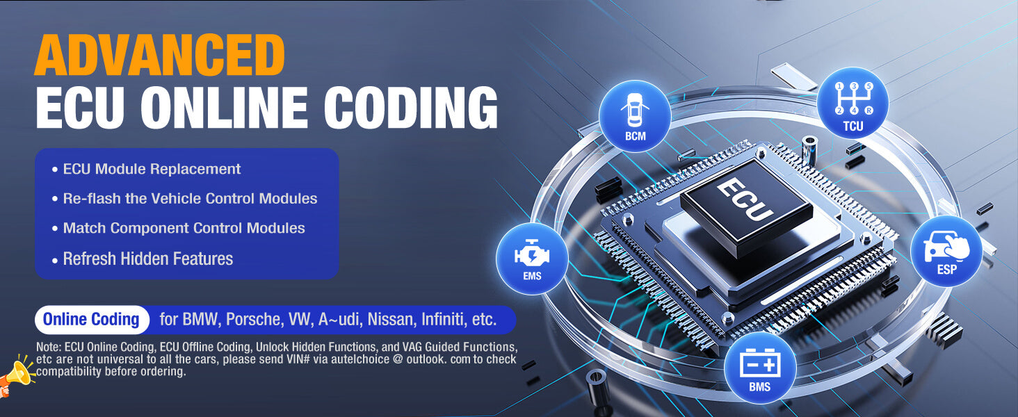 Autel MP808BT Pro ECU coding function