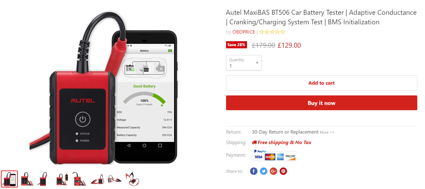 Autel maxibas bt506