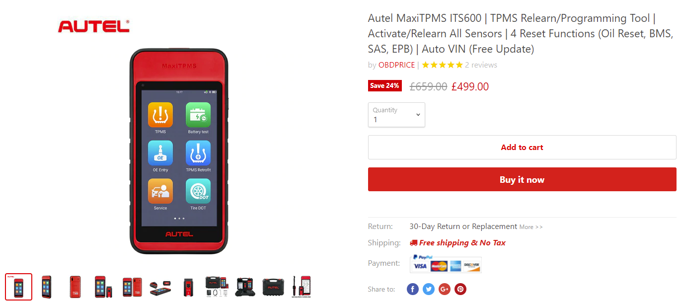 AUTEL MaxiTPMS ITS600
