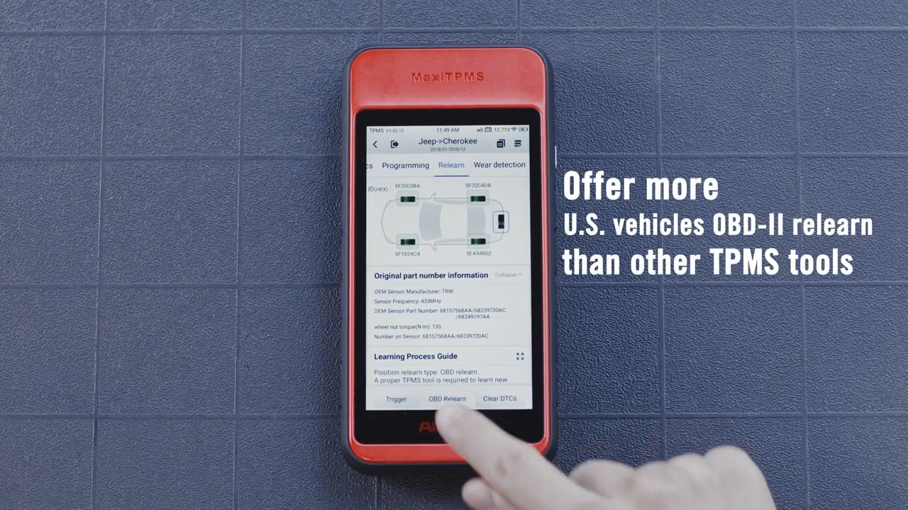 TPMS Relearn Function with Autel MaxiTPMS ITS600