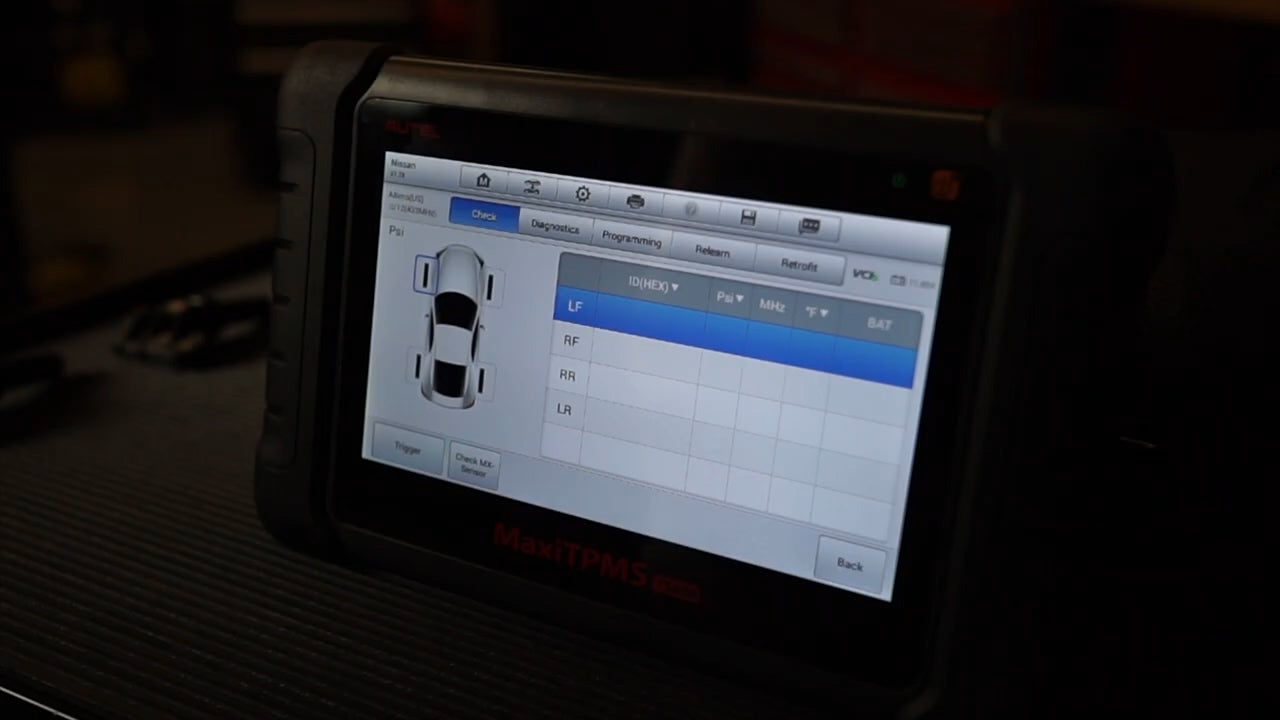Autel TS508 & TS608 - MX 1-Sensor TPMS Batch Programming Feature
