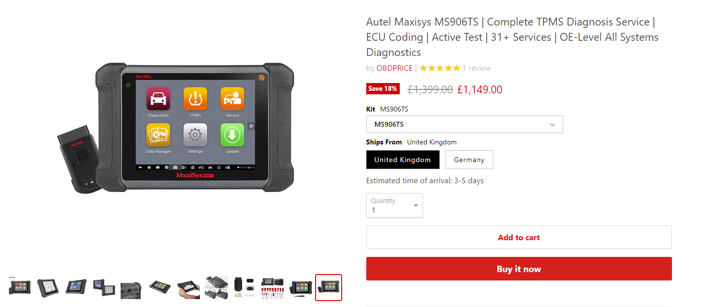 Autel MaxiSys MS906TS