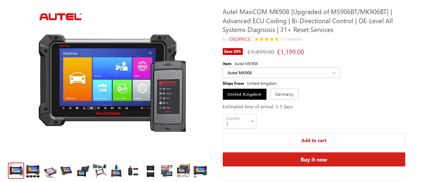 AUTEL MAXICOM MK906BT