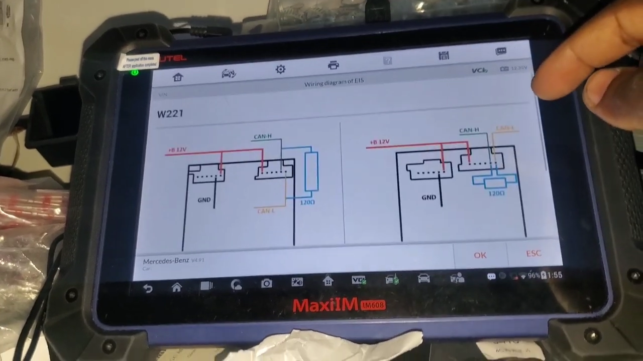 Autel IM608 and XP400 Pro all key lost step 1