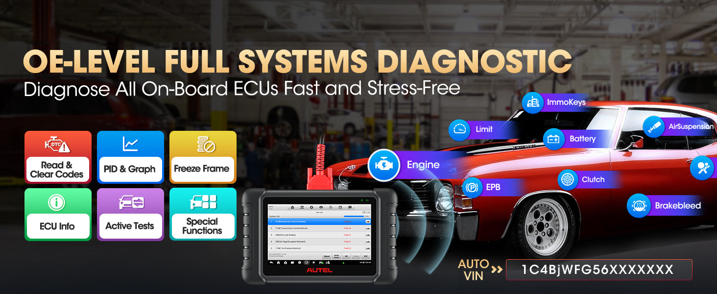 Autel MX808S completely diagnostic function