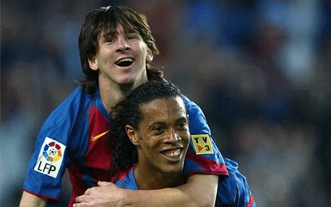 Messi Scores His First Goal for Barcelona