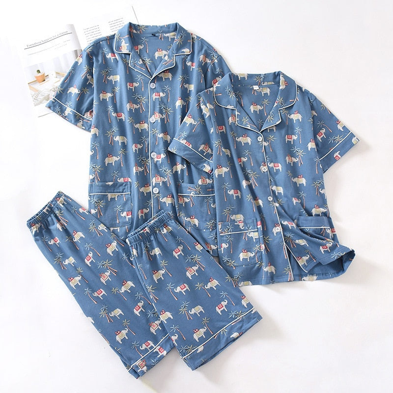 The Short Sleeved Thin Best Cotton Pajamas-Original Pajamas