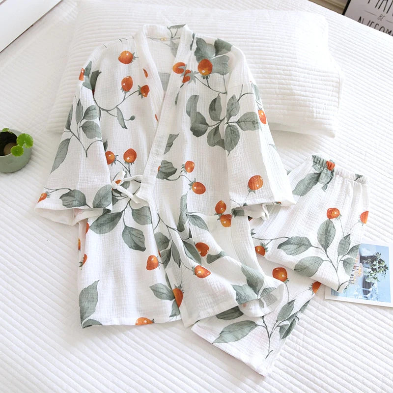 The Orange Tree Kimono Original Pajamas