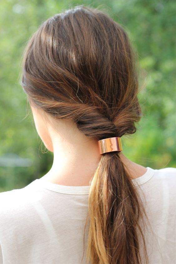 dressed-up ponytail