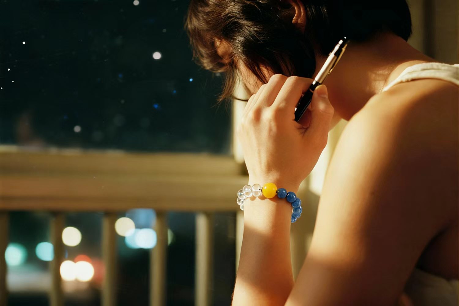 Galaxy Bloom AI Companion Bracelet