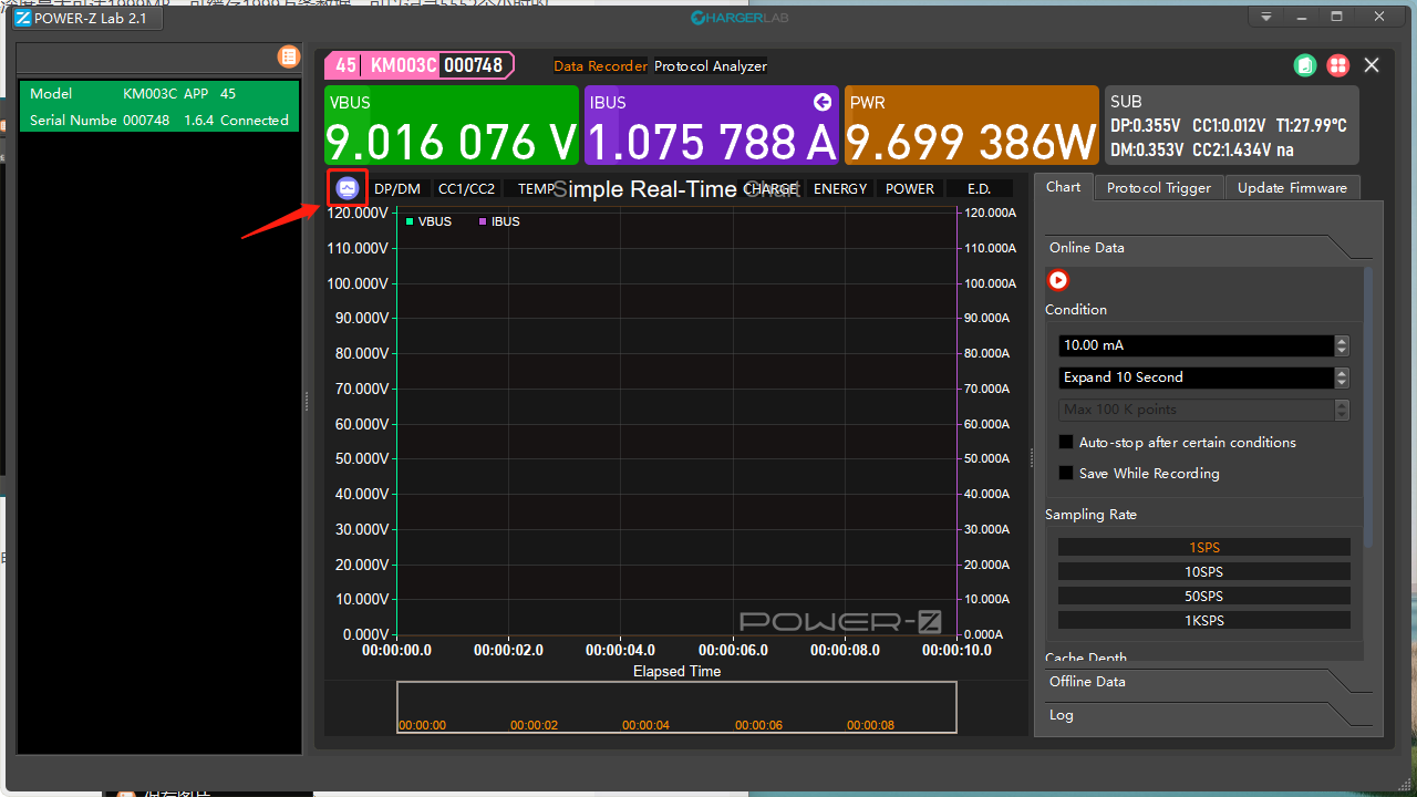 How to Record Charging Data Offline with ChargerLAB POWER-Z KM003C-POWER-Z