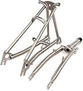 TIBROMTACK Titanium Fork and Rear Triangle for Brompton Bicycle 16 Inches Ultra Light Folding Bik...