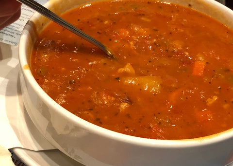 Manhattan Clam Chowder in red sauce