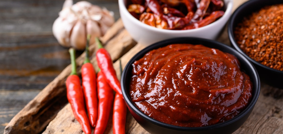 seasoning paste with chile peppers garlic and spices