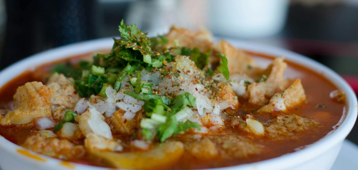 rich flavorful stew made with broth or stock and chilau stew base