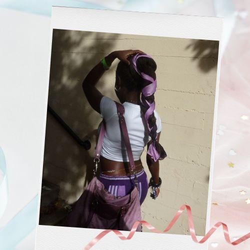 Giant Ribbon Braided Ponytail