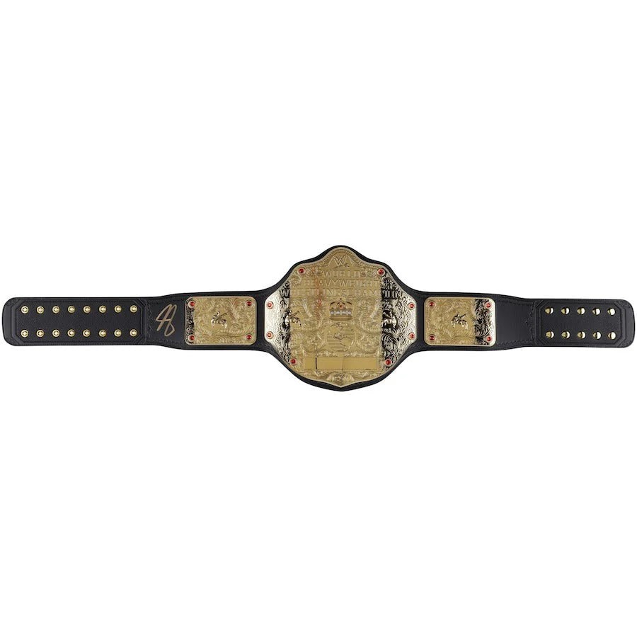 John Cena Autographed World Heavyweight Championship Replica Title Belt