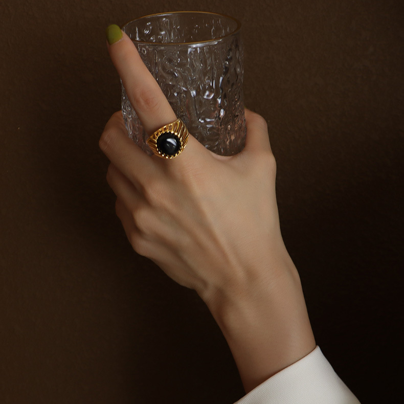 Vintage Greek Style Opal Ring-测试指定款式