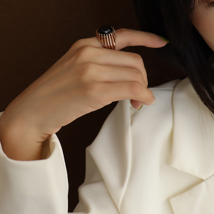 Vintage Greek Style Opal Ring-测试指定款式