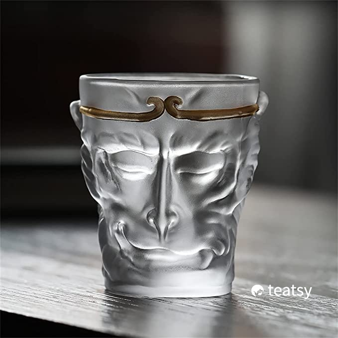 "The Return of Monkey King" - Frosted Glass Heat-Resistant Tea Cup/Mug 110ml-TeaTsy - For A Good Cup of Tea