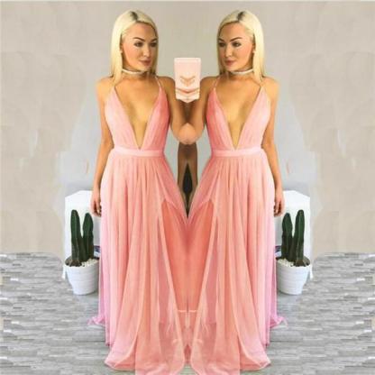 Sexy Women Summer Chiffon Sleeveless Boho Long Maxi Evening Party Beach Dress 4 Colors  New Dress Women vestidos