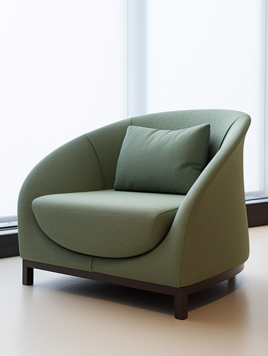 Simple single sofa at home