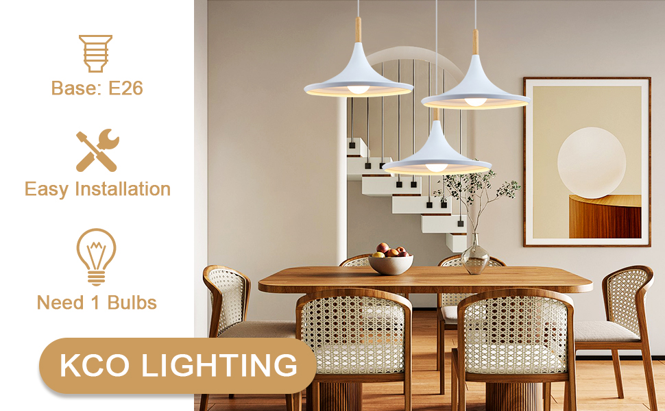 Nordic white Restaurant Metal Pendant Lighting