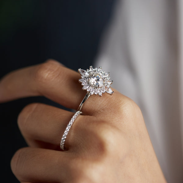 Round Brilliant Moissanite Ring