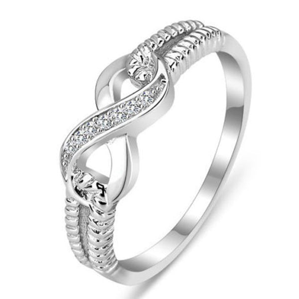 Infinite Promise Engagment Wedding Moissanite Ring