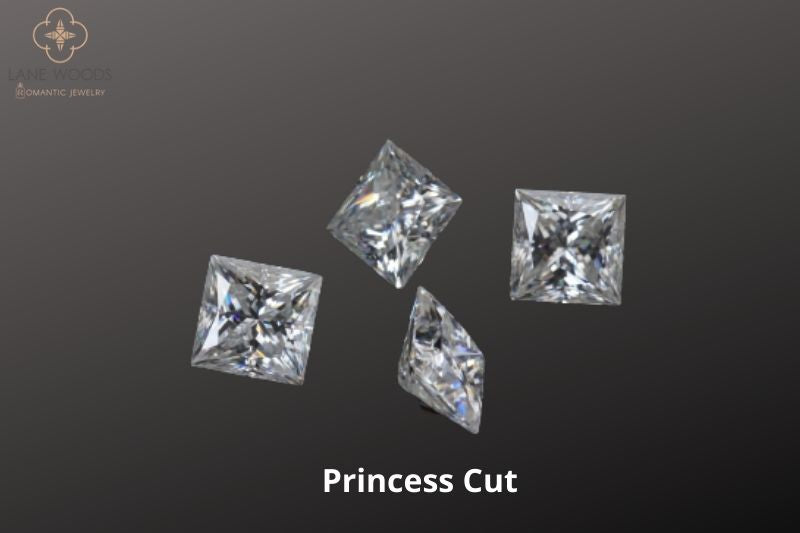 Princess cut moissanite