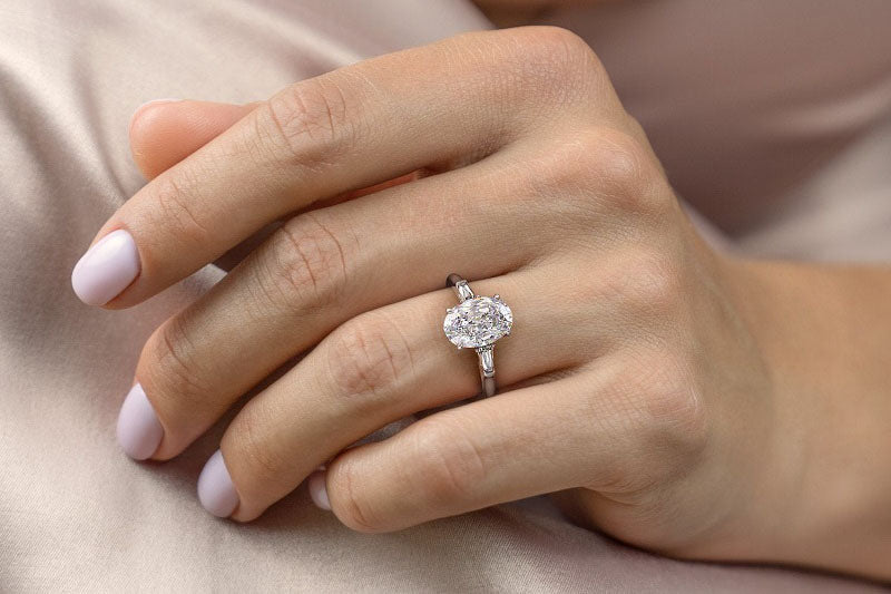 Moissanite baguette deals