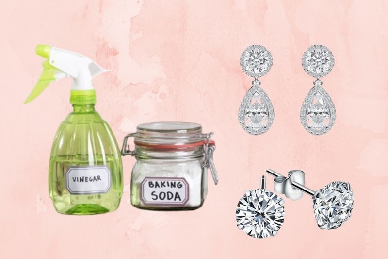 sterilize moissanite earrings with vinegar