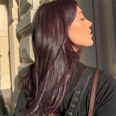 Chocolate Cherry Hair Color The Bold And Beautiful Choice For Modern   Chocolate Cherry Hair Color Straight 